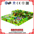 Forest Style Children Soft Playground con toboganes